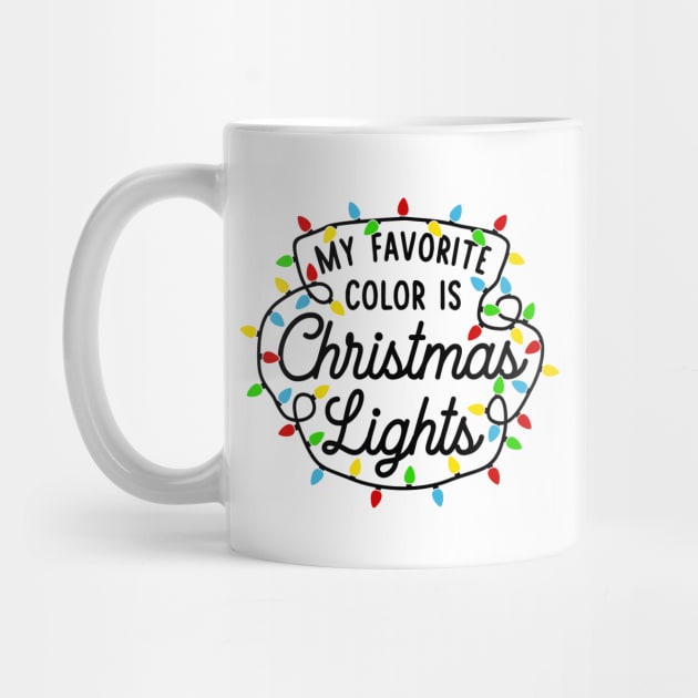 My Favorite Color is Christmas Lights by CB Creative Images